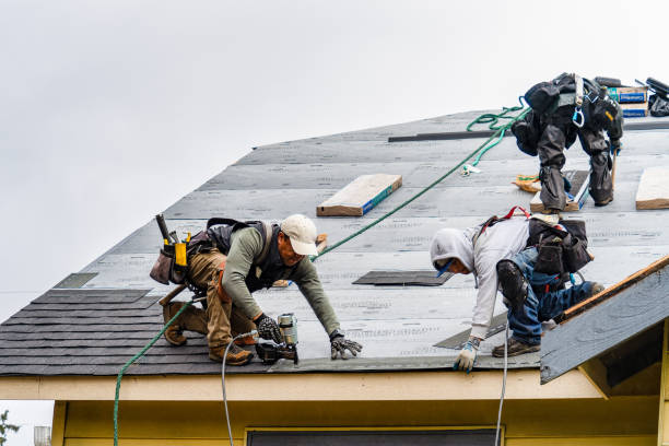 Professional Emergency Roof Repair technician working in New Durham, NH